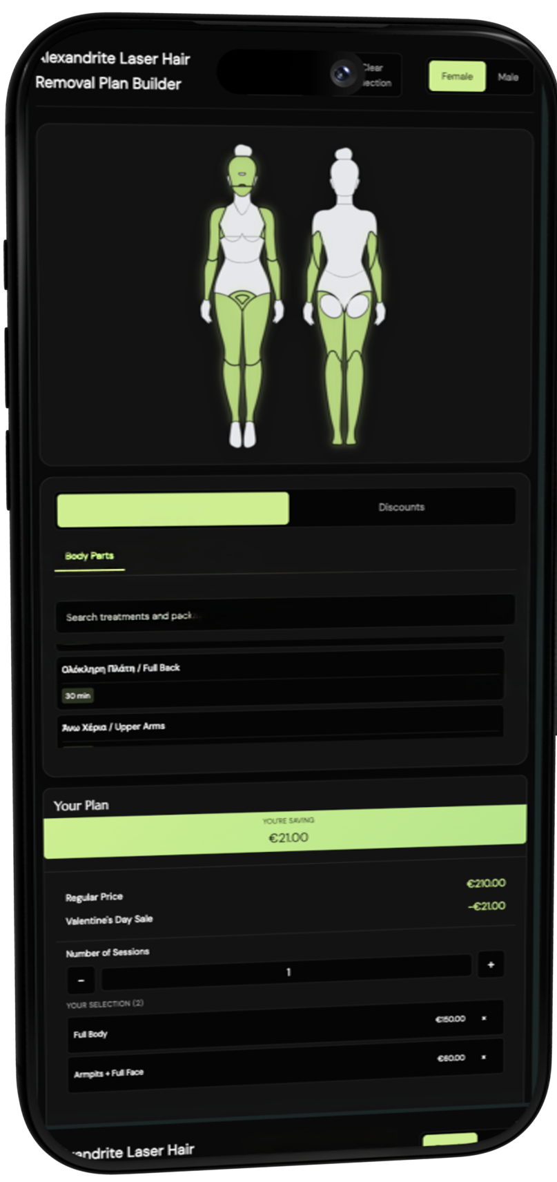 MySalonKit App Interface